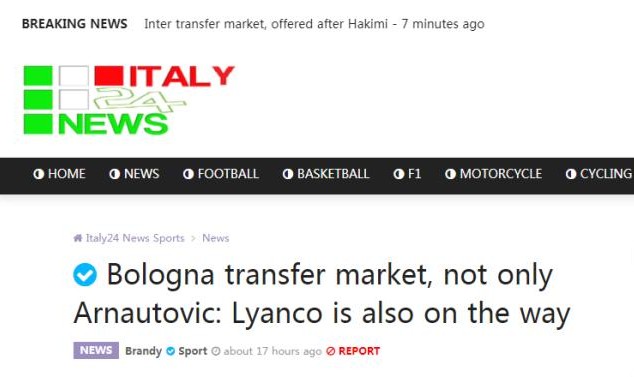 开云登录入口地址-意媒曝博洛尼亚“中超顶薪”强挖阿瑙 但还需一条件